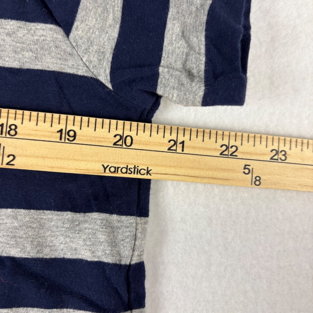 Polo Ralph Lauren, Striped T-Shirt, Gray and Dark Blue, Crew Neck, - Picture 9 of 11